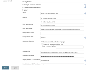 Jenkins LDAP Security